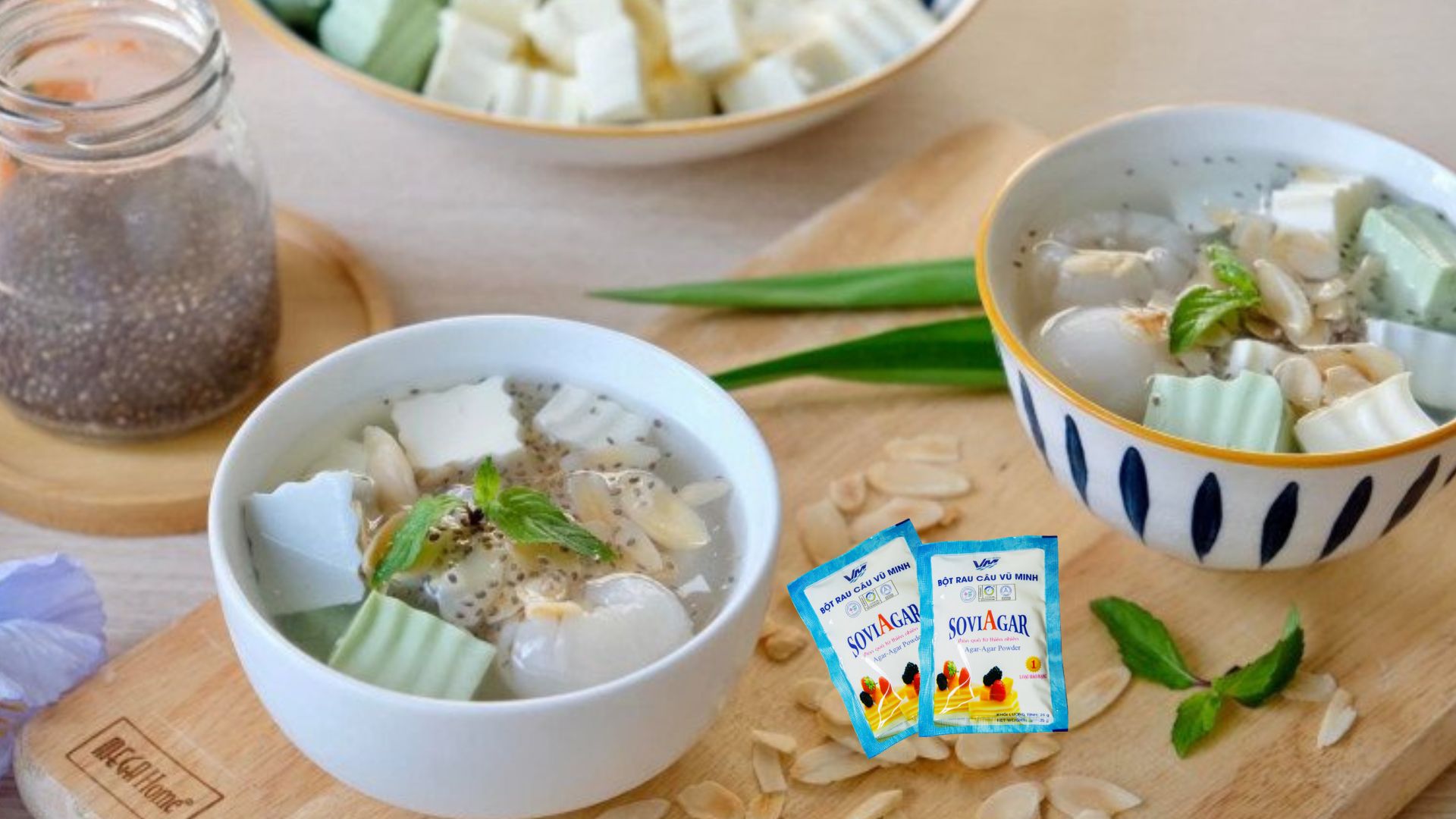 Bí quyết nấu chè khúc bạch bằng bột rau câu ngon nhất